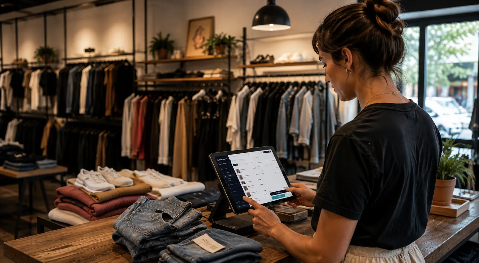 Sistema Punto de Venta Axioma POS funcionando en tablet para retail y gastronomía